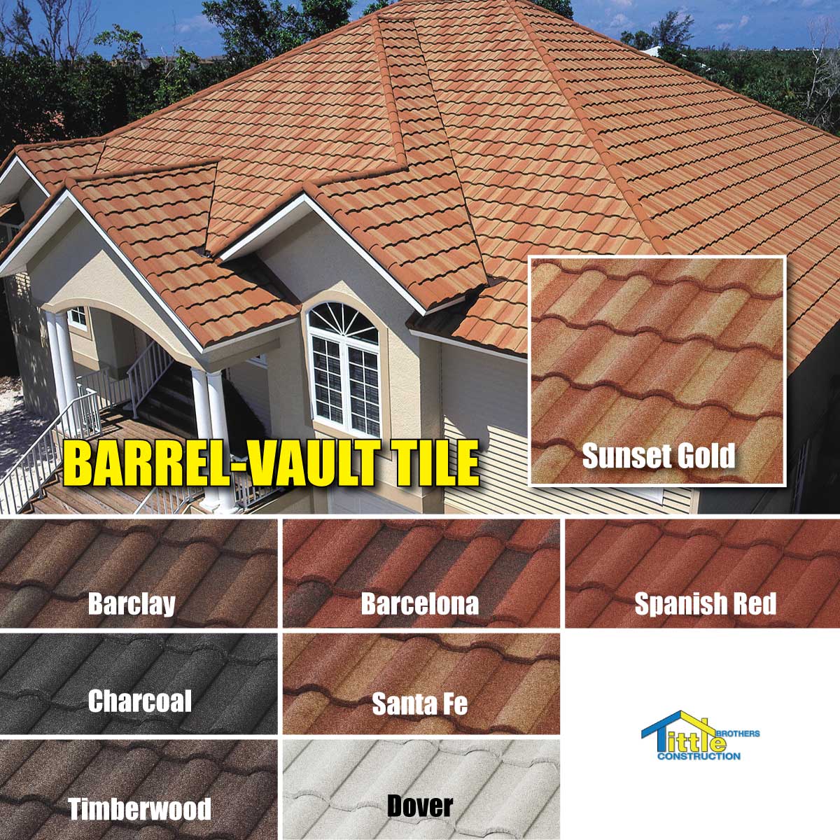 barrel vault tile metal roof