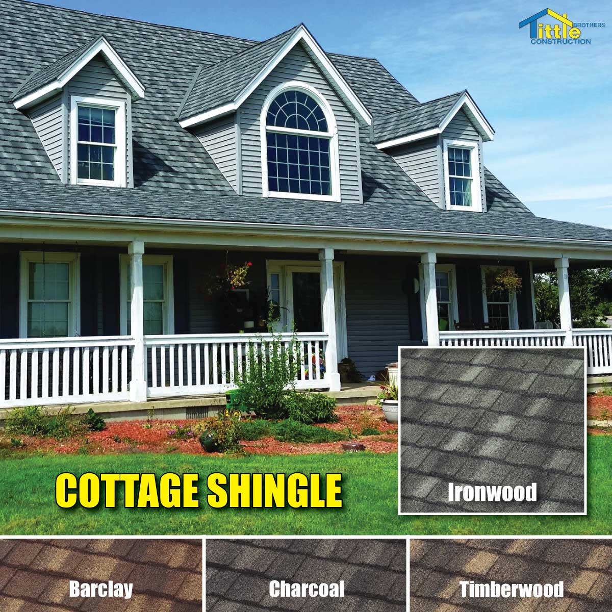 cottage shingle style metal roof
