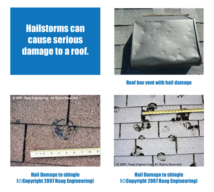 hail can cause roof damage