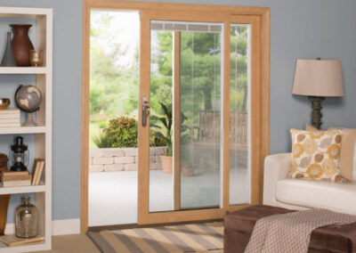 wood style sliding glass patio doors in southeast Michigan
