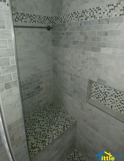 bathroom shower remodel with tile