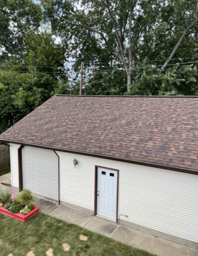 new brown roof installation
