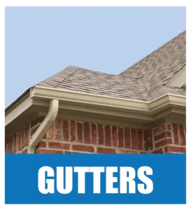 gutter replacement done on brick home in Michigan