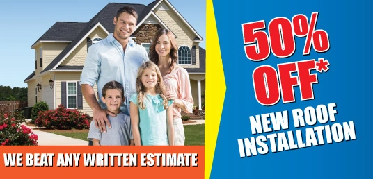 50% off new roof instalation
